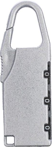 Cadenas à combinaison en zinc April - Silver
