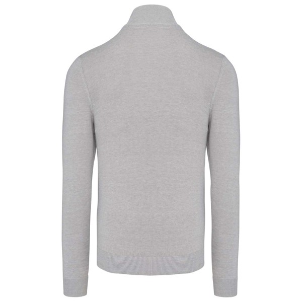 Men's Full Zip Cardigan - Grey Melange / S