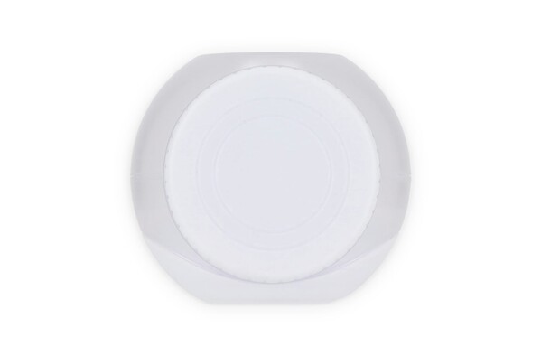 Boîte à lunch tout-en-un avec compartiment à sauce et cuillère-fourchette - Blanc