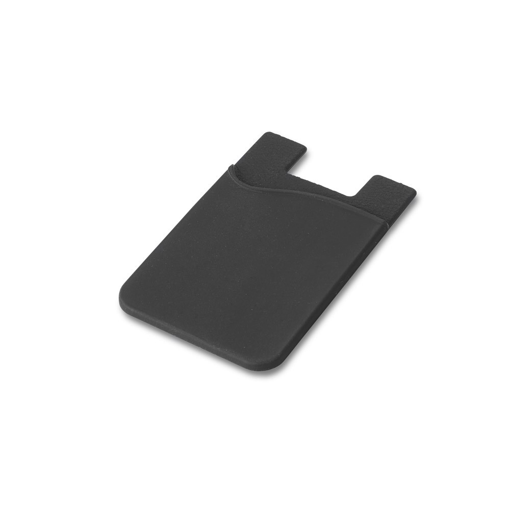 SHELLEY. Smartphone card holder - Black