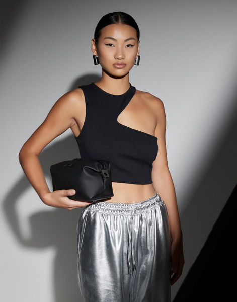 Matte Pu Accessory Pouch - Black / ONE SIZE