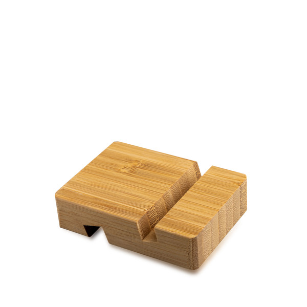 Suporte Em Bambu Para Dispositivos Móveis
