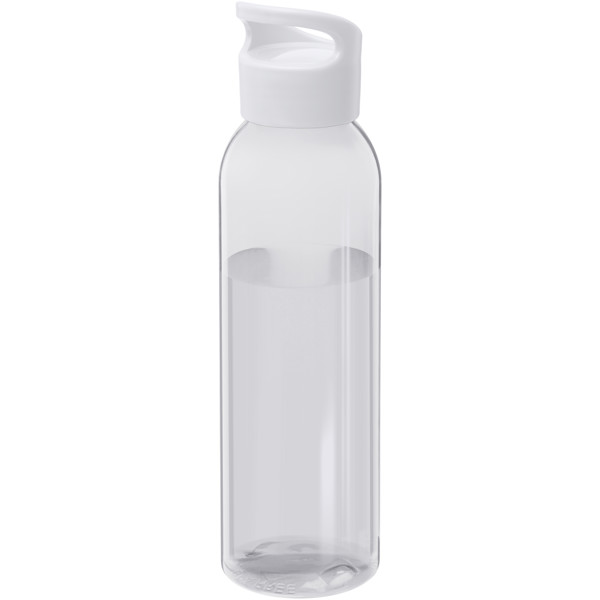Sky 650 ml recycled plastic water bottle - White