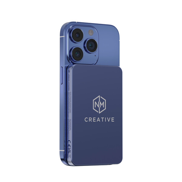 Powerbank magnétique 5000 mAh et 15W Urban Vitamin Marin - Bleu
