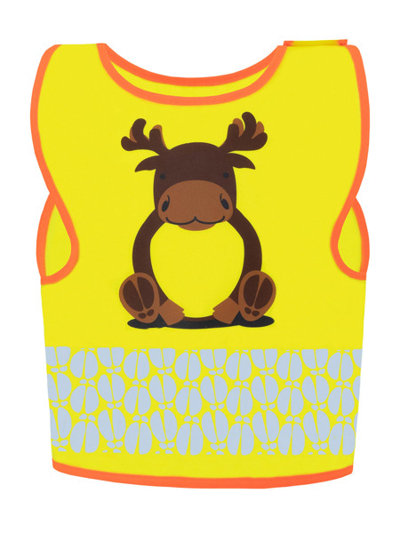 Children's Safety Vest Funtastic Wildlife - Yellow / XXS