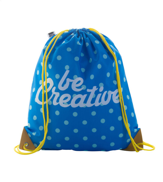 Sac piscine personnalisé CreaDraw Plus RPET - Jaune / Blanc