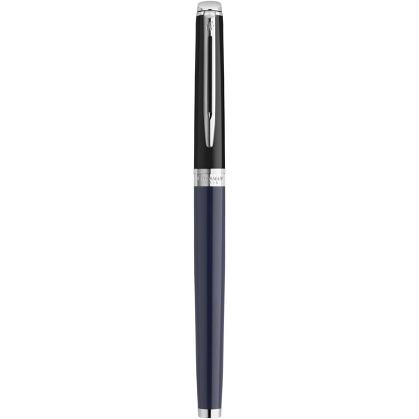 Hemisphere colour blocking fountain pen with palladium trim (blue ink) - Blue / Black
