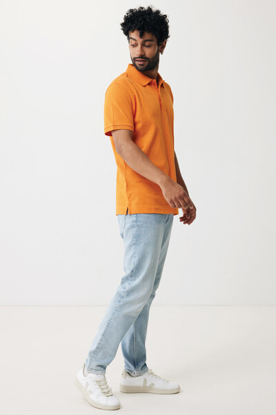 Iqoniq Yosemite recycled cotton pique polo - Orange / L