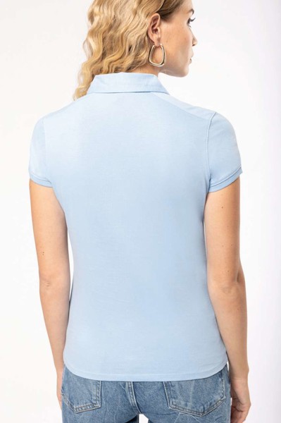 Ladies' Short Sleeved Jersey Polo Shirt - Light Royal Blue / XS