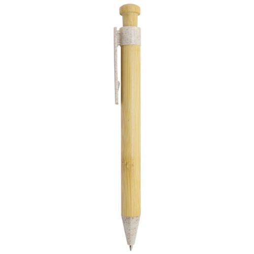 BOLIGRAFO DE BAMBÚ Y FIBRA DE TRIGO