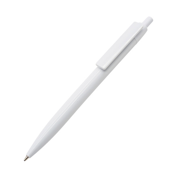 Rainbow plastic pen - White