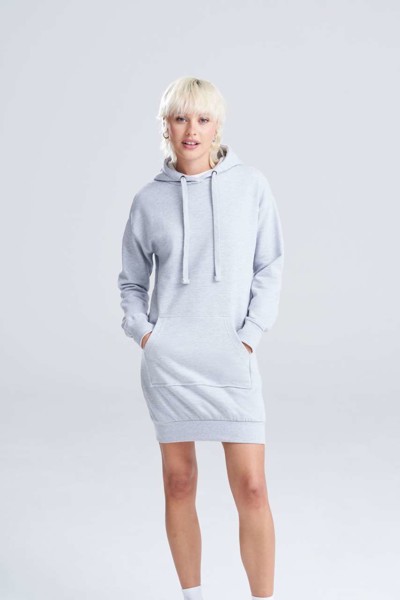 Hoodie Dress - Heather Grey / L