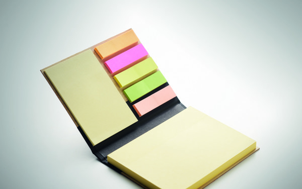 Set sticky notes capa de bambu Visionbam