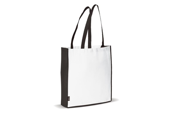 Sac non-tissé 75g/m² - Blanc / Noir