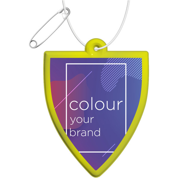 Pendente refletor de PVC com emblema RFX™ - Amarelo neón