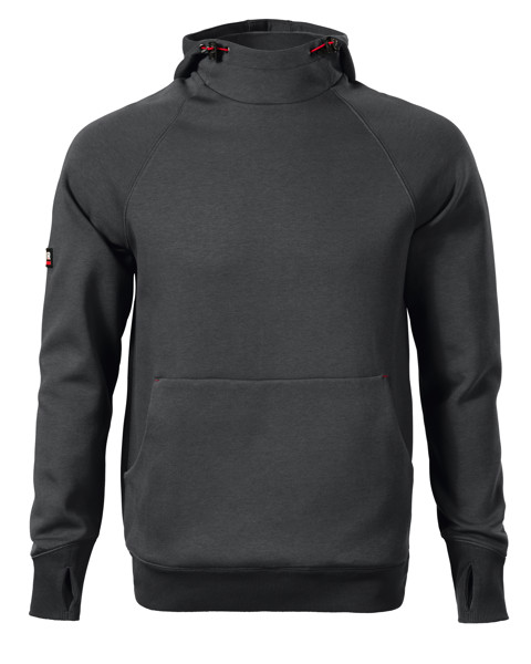 Mikina Pánská Rimeck® Vertex Hoodie - Ebony Gray / 3XL