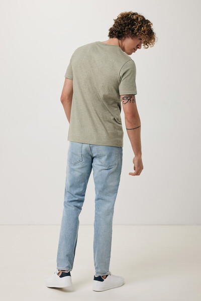 Tričko Iqoniq Brett z recykl. bavlny - Light Heather Green / XL