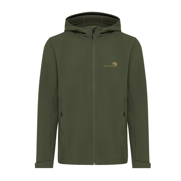 Iqoniq Makalu moška soft shell jakna 5000 mm, 300 g/m² - Khaki / L