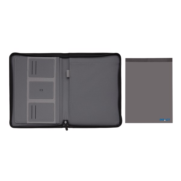 XD Xclusive A4 portfolio, recycled rPET, zipper - Anthracite