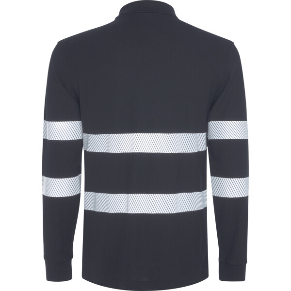 Polo de Manga Comprida com Alta-Visibilidade - Cinzento 