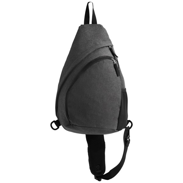 Helsinki rPET Nylon Adjustable Strap Sling Bag - 15 L - Dark Gray / Heat transfer