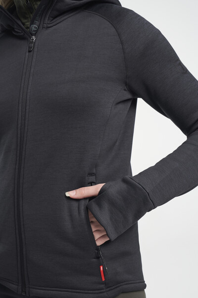 TXlite Hoodie Zip W Black XS