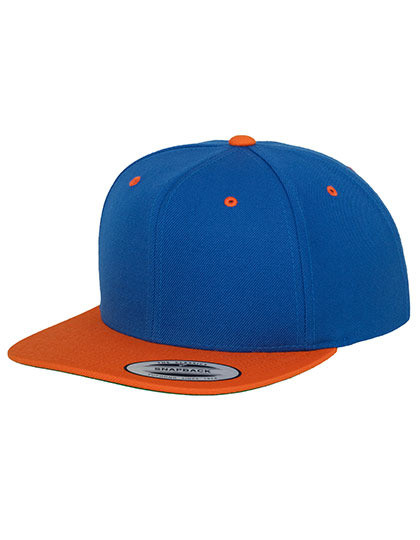 Classic Snapback 2-Tone - Royal / Orange / One Size