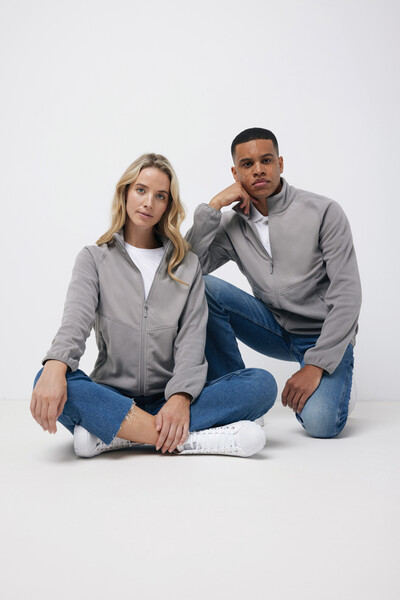 Mikrofleecová bunda IQONIQ Talung 240 g/m² - Storm Grey / 2XL