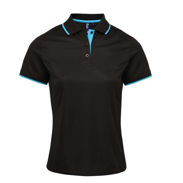 Ladies’ Contrast Coolchecker® Polo - XS