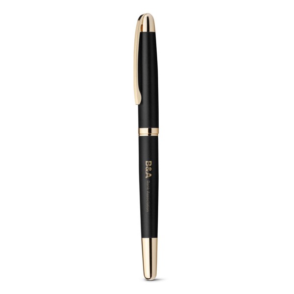 PS - EZEKIEL ROLLER. Metal rollerball with gold trim