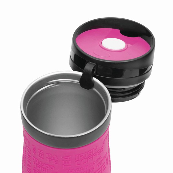 Isolierbecher Golden Dream - Magenta / Schwarz