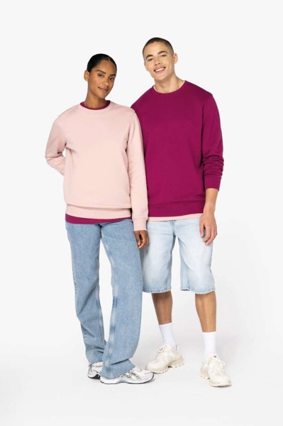 Eco-Friendly Unisex Round Neck Sweatshirt - Peacock Blue / 2XL