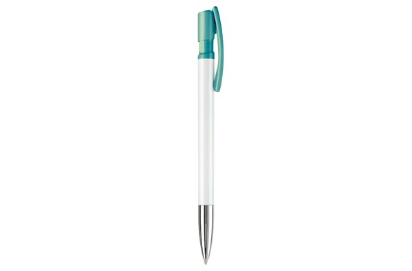Nash ball pen metal tip hardcolour - White / Turquoise