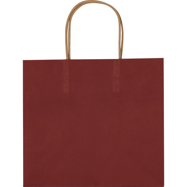 Small recycled paperbag with 2 handles HILARY - Burgundy