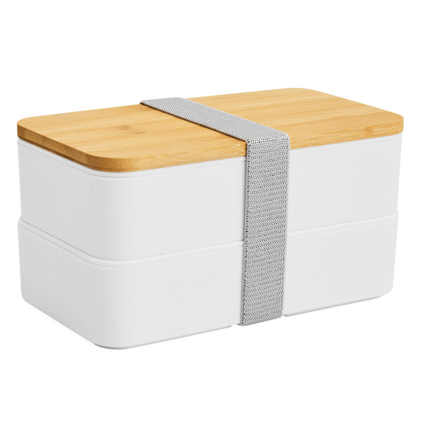Lunch Box Double Level - White