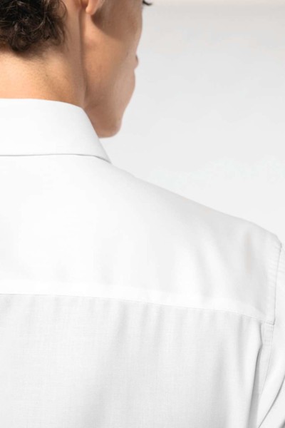 Men's Fitted Long-Sleeved Non-Iron Shirt - White / M