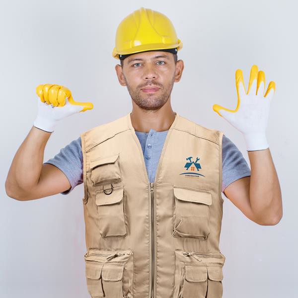 Colete Multi-Bolso Em Polialgodão, 190G/M2 - Preto / L