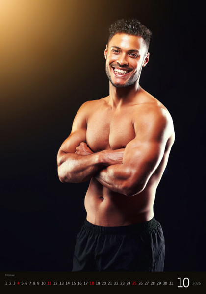 Nástěnný kalendář Sexy Boys 2026