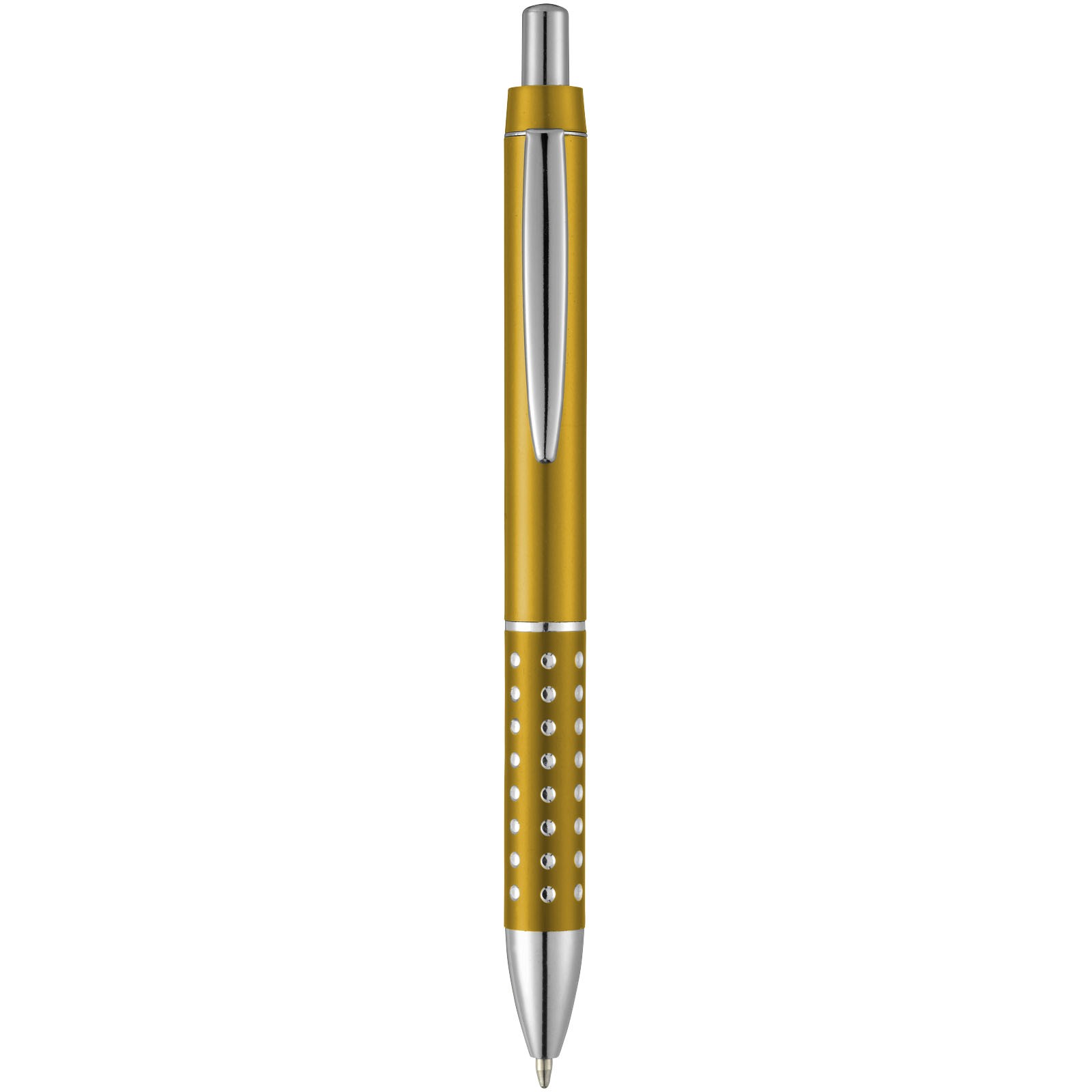 Bling ballpoint pen with aluminium grip - Yellow