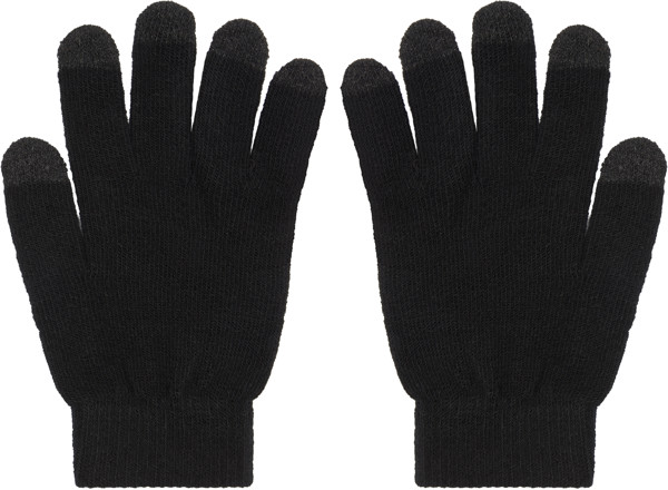 Touchscreen Knitted Gloves Daiber | MB 7949 - Black / S/M