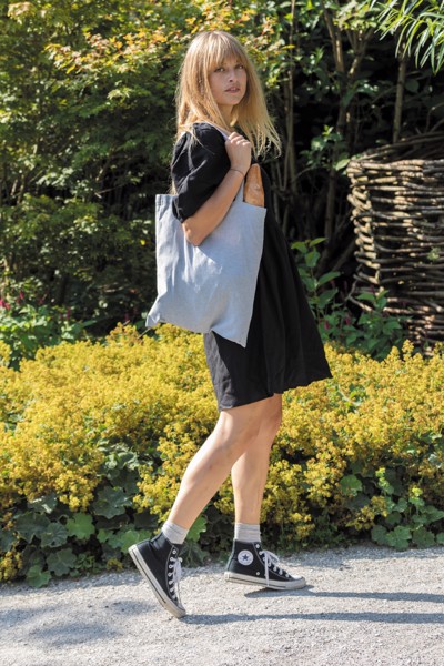 Sac tote bag en coton recyclé 145 gr Impact AWARE™ - Gris