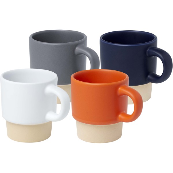 Tasse à espresso empilable Olympia de 130 ml avec fond en argile - Marine