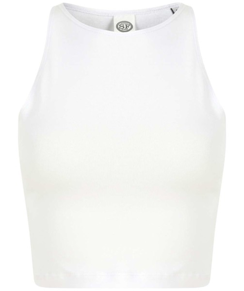 Women's Cropped Top - White / L