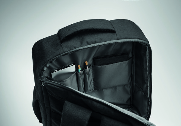 Mochila fina portátil de 15 Laugar - Preto