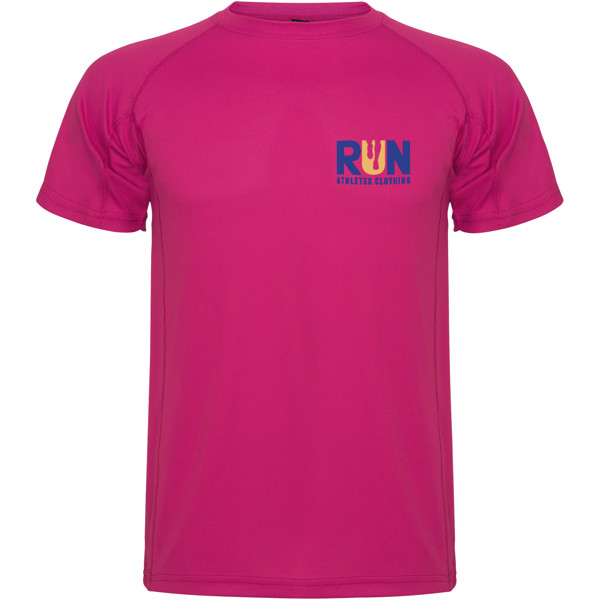 T-shirt sport Montecarlo maille piquée à manches courtes pour homme - Rossette / S