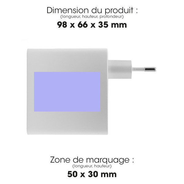 YORIYOI - CHARGEUR SECTEUR ECO 60W 6A POWER DELIVERY