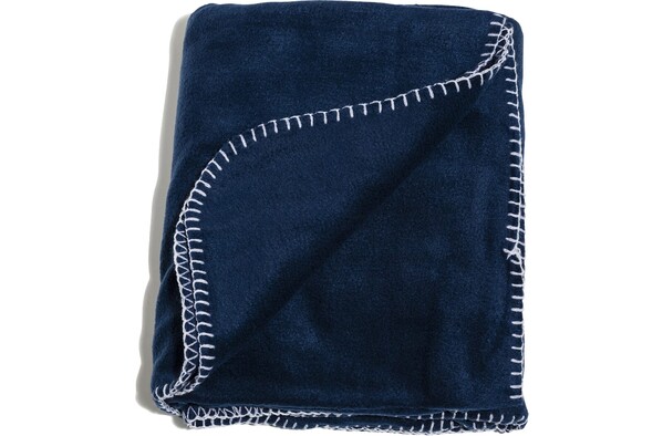 Nightingale Plaid en laine polaire 130x170 cm - Bleu foncé