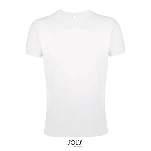 Sol's Regent Fit - Men’S Round Neck Close Fitting T-Shirt - White / L