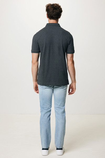 Polo tričko Iqoniq Yosemite z recykl. bavlny - Heather Anthracite / M