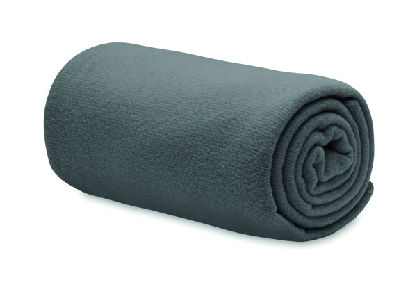Odeja iz flisa Bogda RPET 130gr/m², 150x120cm - Kamnito siva